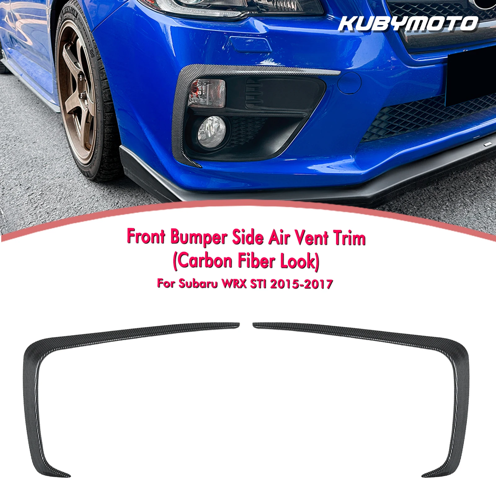 

Передний боковой впускной разветвитель вентиляционного отверстия Canard Trim для Subaru WRX STI 2015-2017