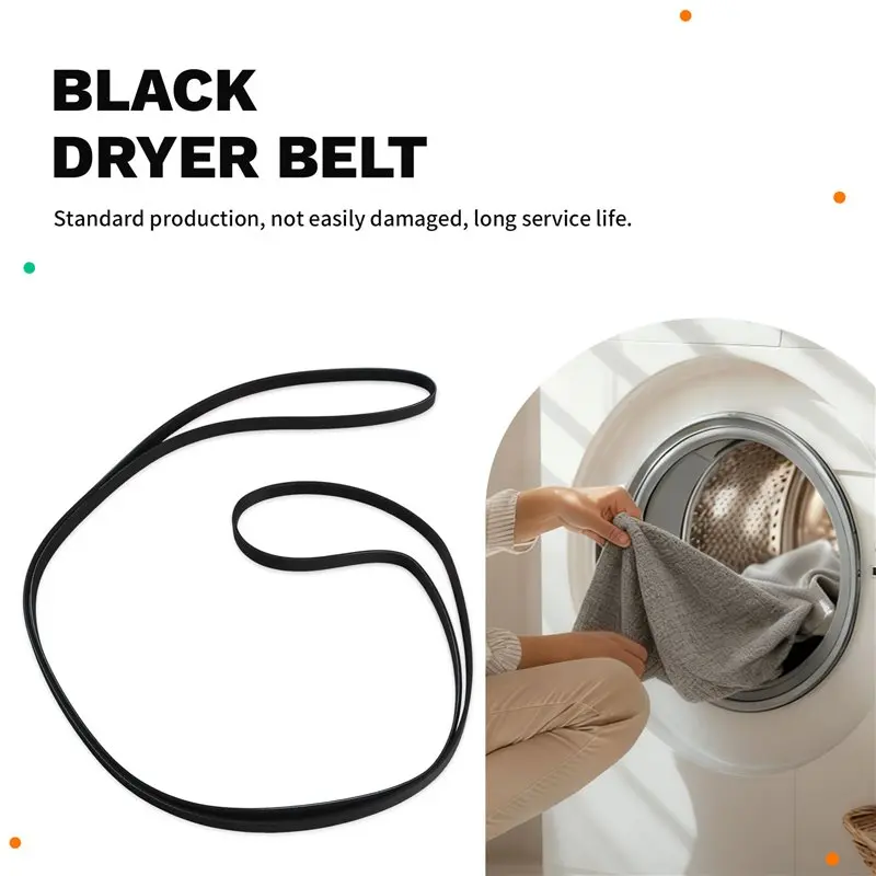 ABYN-7PH2012/7PH2010 Dryer Belt Fit For BUSH TUMBLE DRYER BELT TD7CNBCW For Home Hotel Black