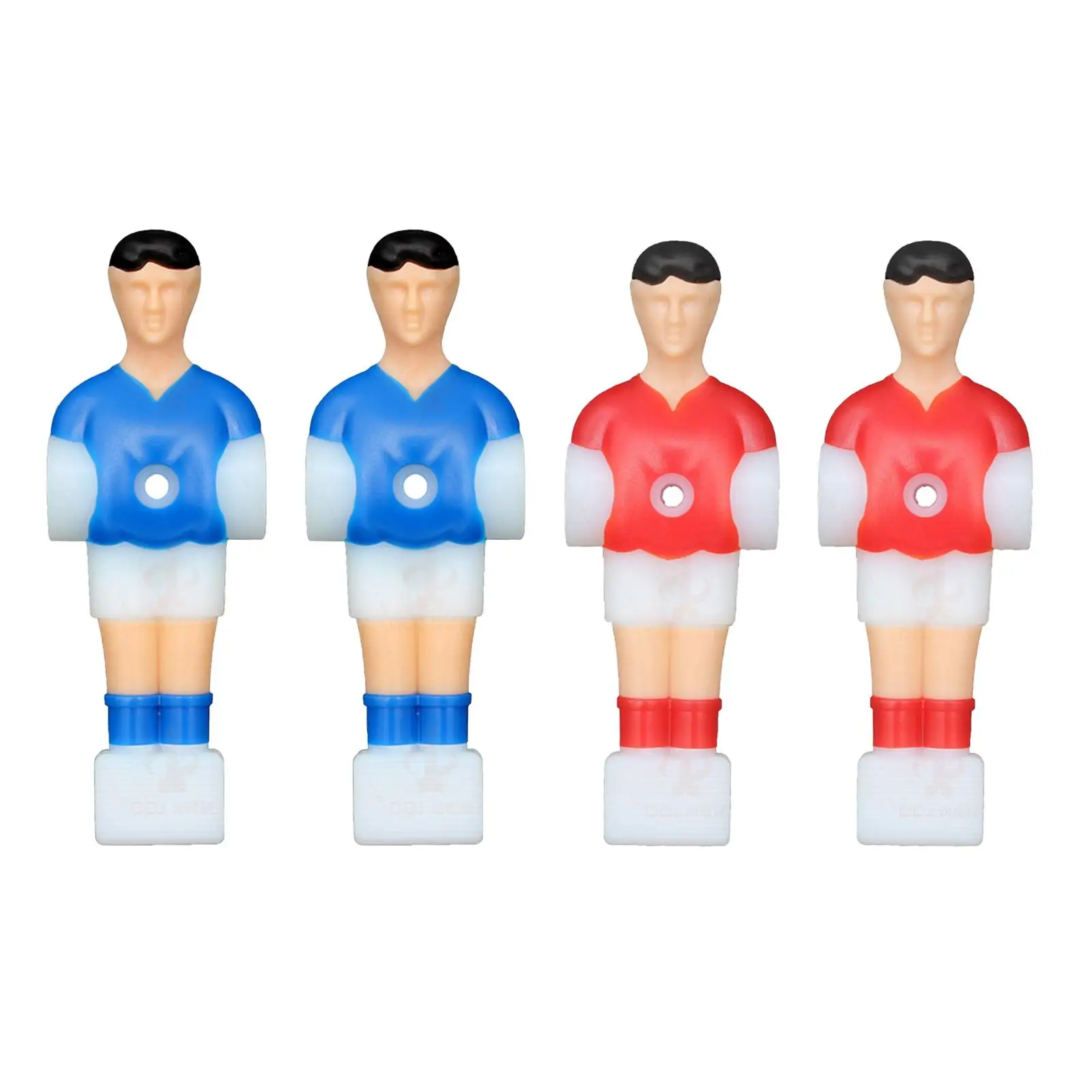 4Pcs Foosball Men Set, Blue and Red Soccer Table Player Table Foosball Player