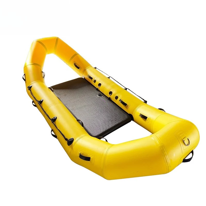 

Ice Life Raft Portable Water Floating Foldable Inflatable Rubber Boat