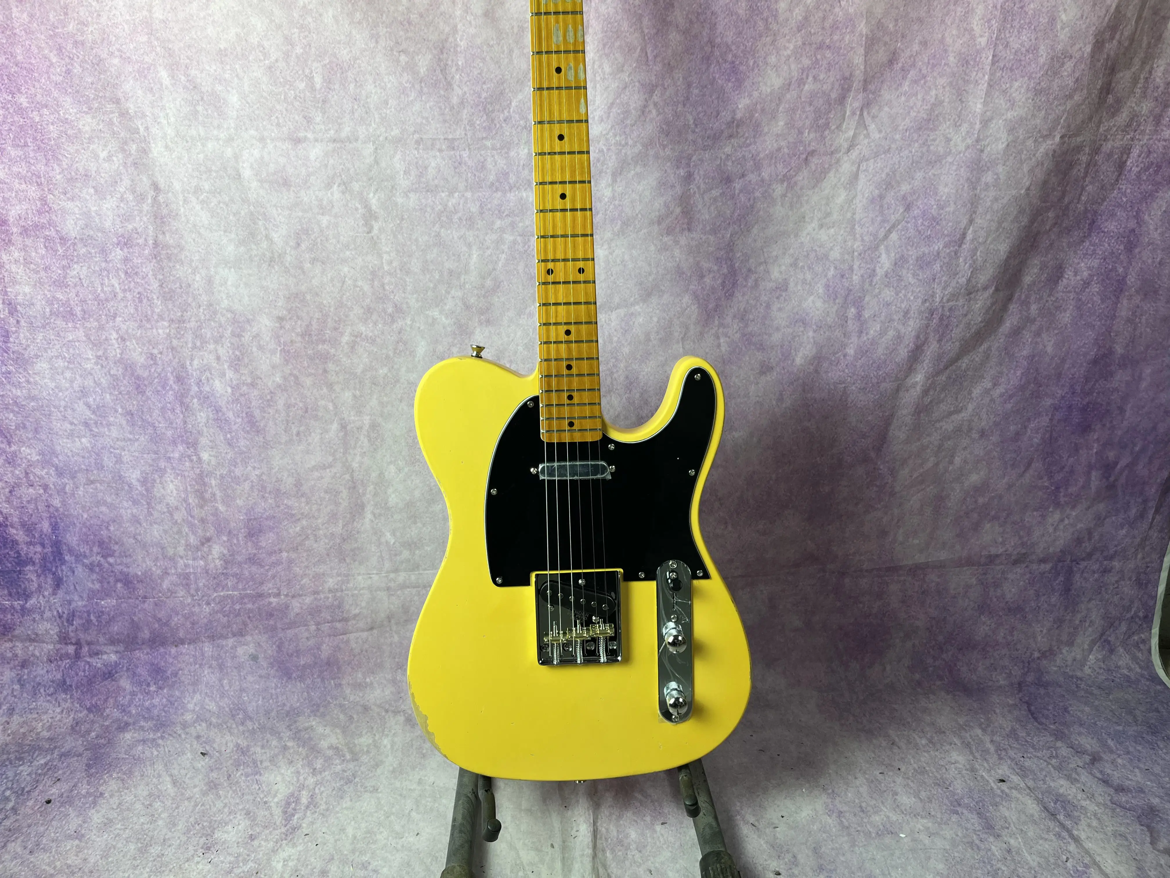 Custom Shop LTD 1951 Telecaster Relic-Aged Nocaster Blonde Alder body Maple fingerboard Chrome hardware relics by hands