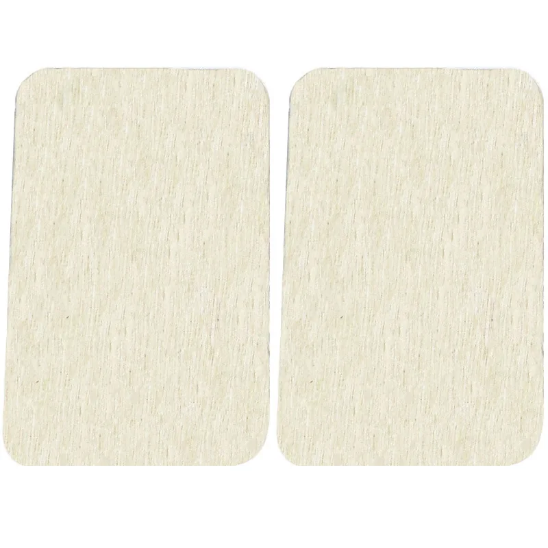 52 * 34 mm abgerundete rechteckige Holzspäne Kunsthandwerk DIY Holzwischenschicht handgefertigte Holzkarten 80 Stück/Beutel