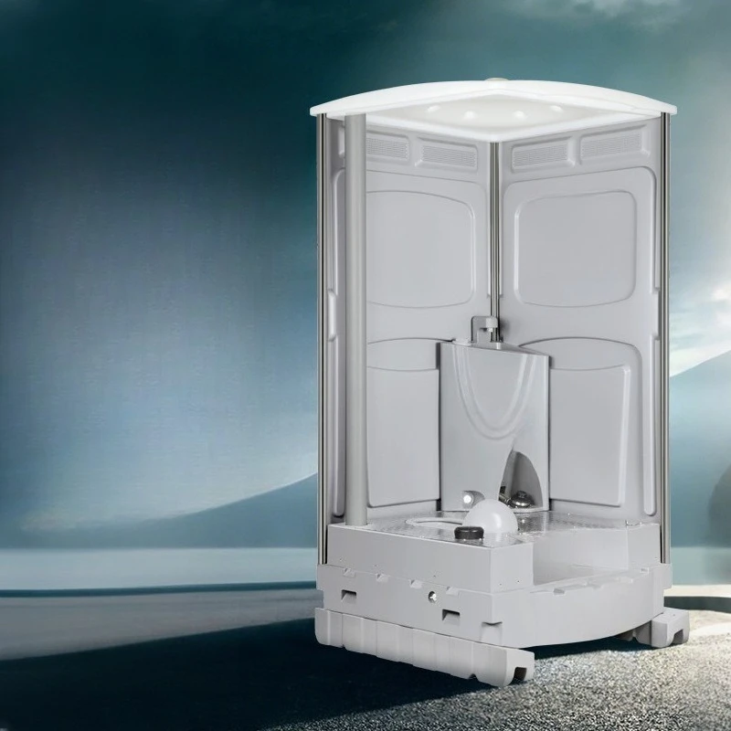Outdoor scenic spot construction site mobile toilet plastic squat public toilet portable