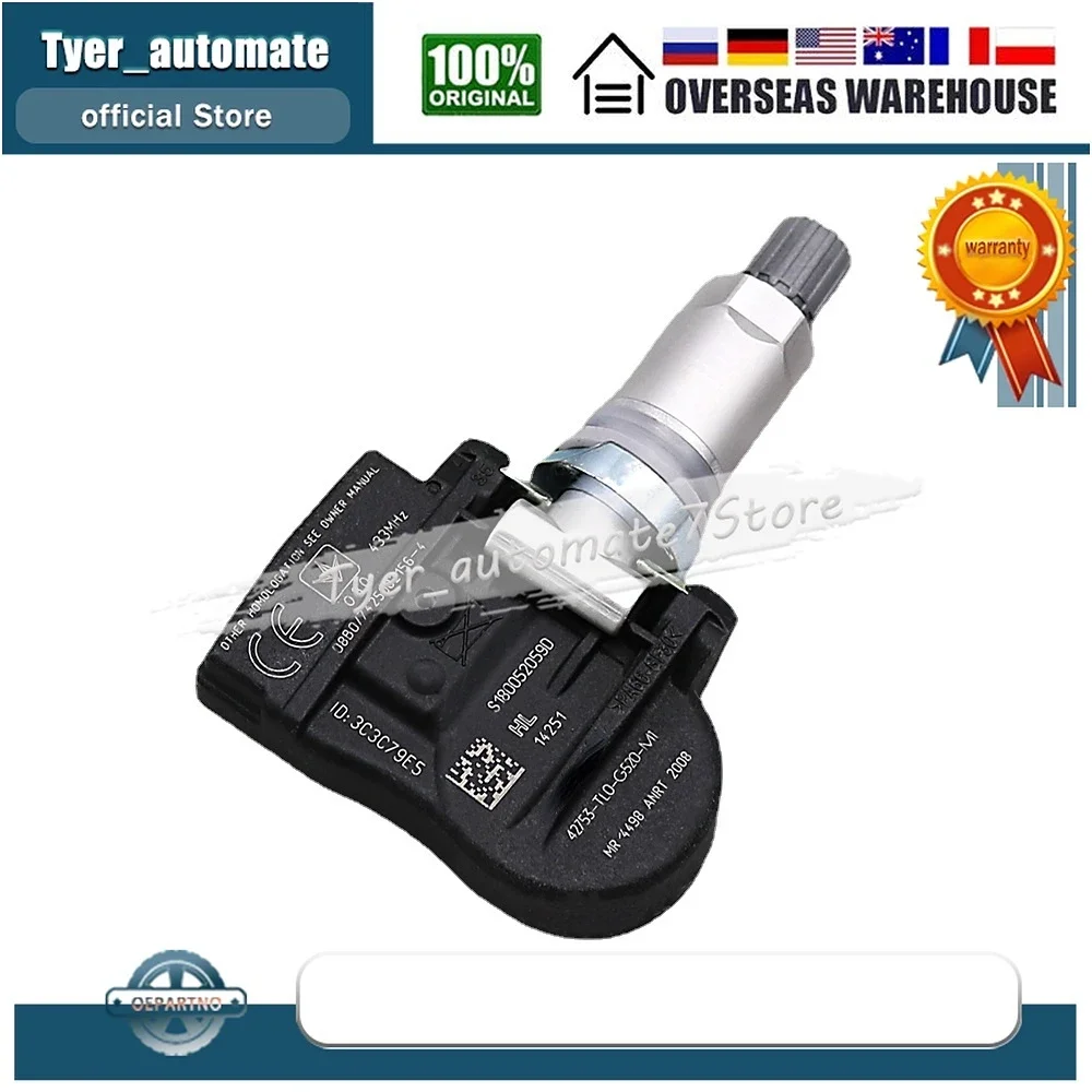 TPMS 433MHz 42753-TL0-G52 Tire Pressure Monitoring Sensor For Honda Accord Crosstour Jazz Qoros 3 42753-TL0-G53 42753-TL0-G54 - Image 4