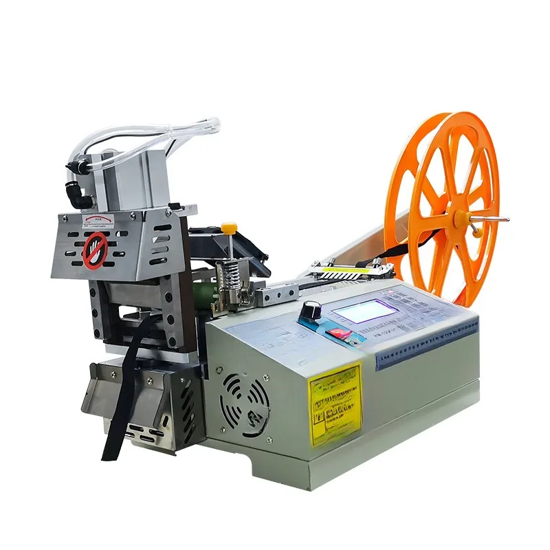 

Full-Automatic Angle Ribbon Cutting Machine Multi-Angle Switching Nylon Ribbon Shoelace Leather Guillotine Hot and Cold Computer