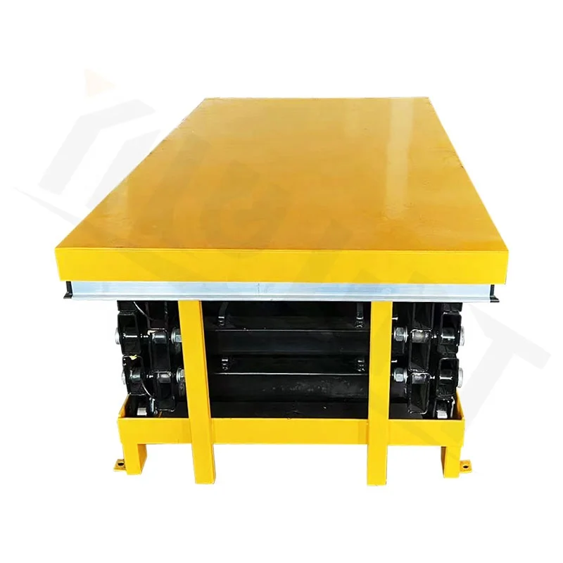 AC Electric Scissor Lift Platform 500/ 1000kg Large Load Capacity with Universal Wheels for Easy Movement