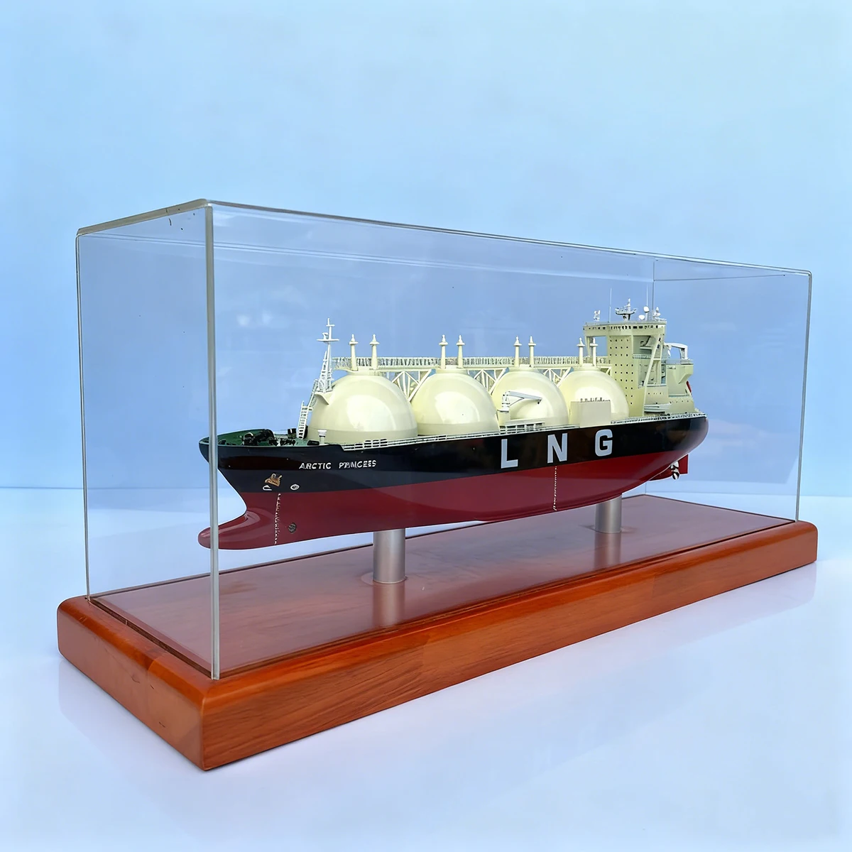 

1/800 Simulation LNG Liquefied Gas Transport Ship Model 50cm Made of Metal Ships Static Model Ship Toy Transport Ship Model