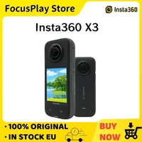 Insta360 X3 Action Camera 5.7K 360 4K/30 72MP Photo Live Streaming 10m Waterproof Sport Insta 360 X3
