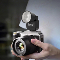 Desiontal F02 Mini Flash 6500K Standard Hot Shoe Mount Type-C Charging for Camera Sony Canon Nikon Panasonic Olympus DSLR