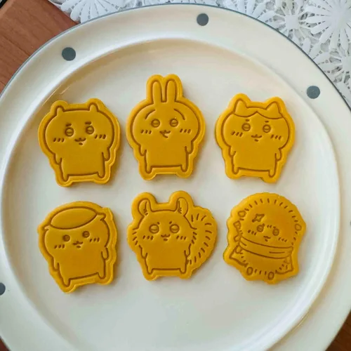 치카와 시리즈 잡초 인증서 3D 만화 쿠키 몰드, 하치웨어 우사기 애니메이션, 카와이 DIY 클레이 쿠키 베이킹 디저트 도구 선물  Best5