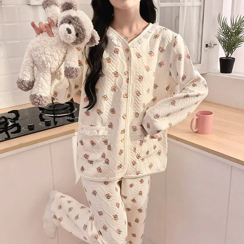 

Элегантные пижамные комплекты для женщин: подарочный набор ко Дню матери из модала с узором в виде сердец, не мнущийся, с вырезом-лодочкой, длинными рукавами, длиной до щиколотки, простой дизайн