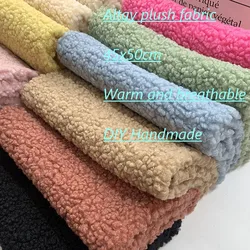 Sewbato New Product 45x50cm High-density Faux Fur Fabric 100% Polyester Imitation Teddy Fabric Sewing/clothing Plush Fabric