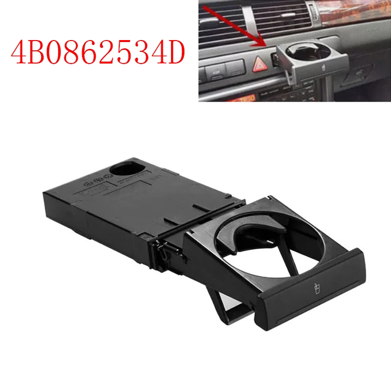4B0862534D Folding Car Cup Holder Stand for AUDI A6 C5 98-05 Auto Drink Coffee Beverage Ashtray Mount Stand Rack