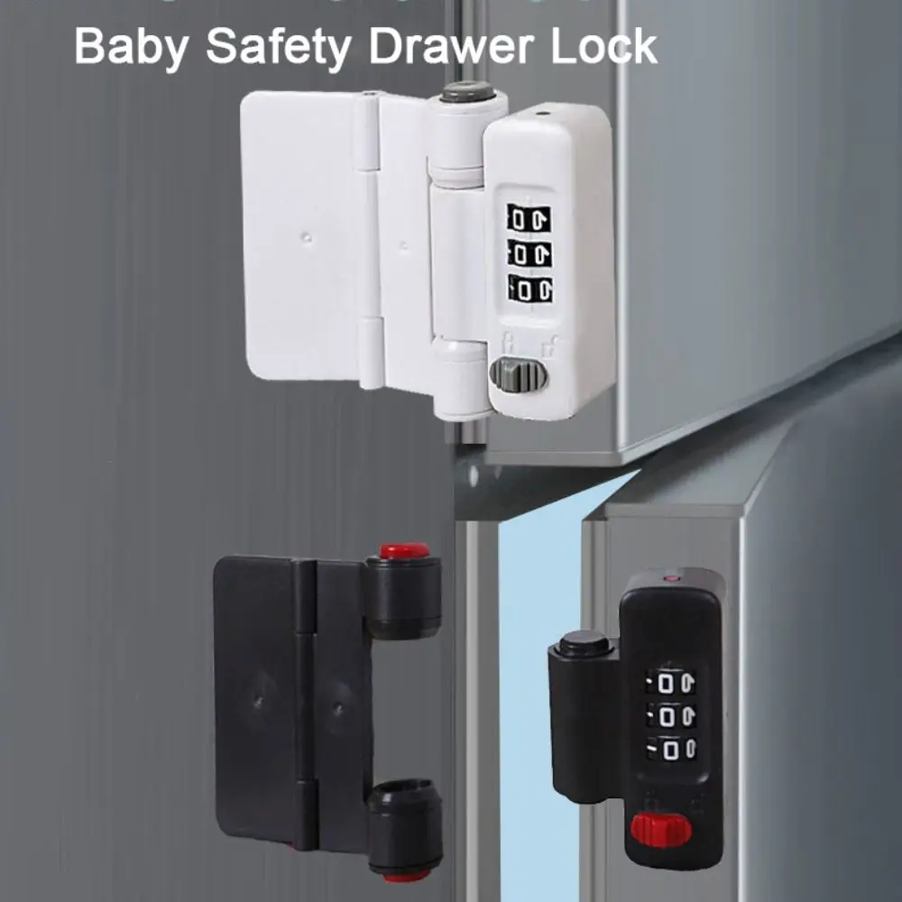 New ABS Unisex Safety Lock Protection Multi-function Cupboard Closing Buckle Anti-Pinch Cabinet Locks Cabinet Drawer