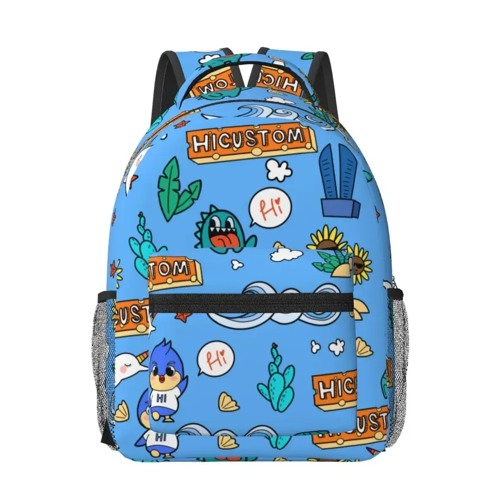 Mochila escolar personalizada, bolsa de volta às aulas à prova d'água, alça de ombro ajustável, anime de volta às aulas