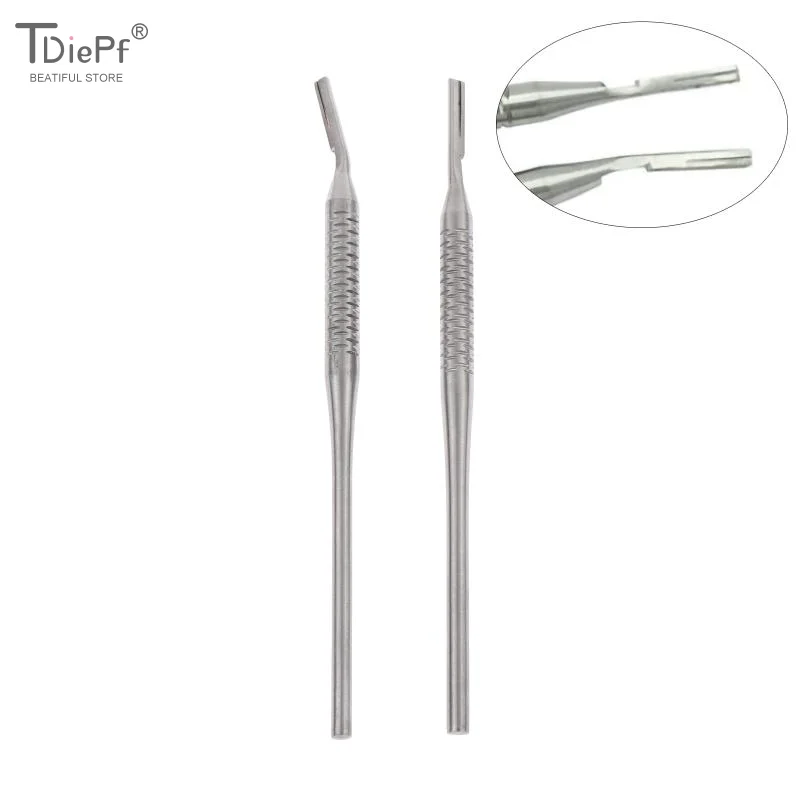 1/2Pcs Premium Stainless Steel Dental Scalpel Handle For No.3 Blade - Professional Oral Surgery Instrument Tool For Dentists
