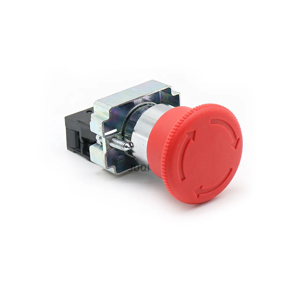 XB2-BS542 Emergency Stop Rotary Push Button Switch 1NC 2NC 1NO/1NC 2 Position Locking 22mm Mushroom Head Button