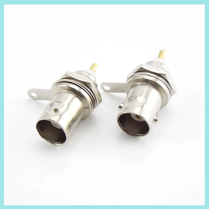 BNC Female Socket Solder Connector Chassis Panel Mount Coaxial Cable For Welding Machine Parts Monitor Accessories B2