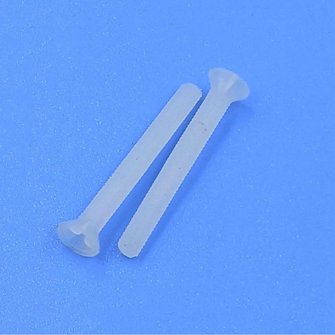 50pcs M2 M2.5 M3 M4 White Nylon Cross Recessed Flat Head Machine Screw Plastic Screw Cross Countersunk Head Screw Plastic Bolt