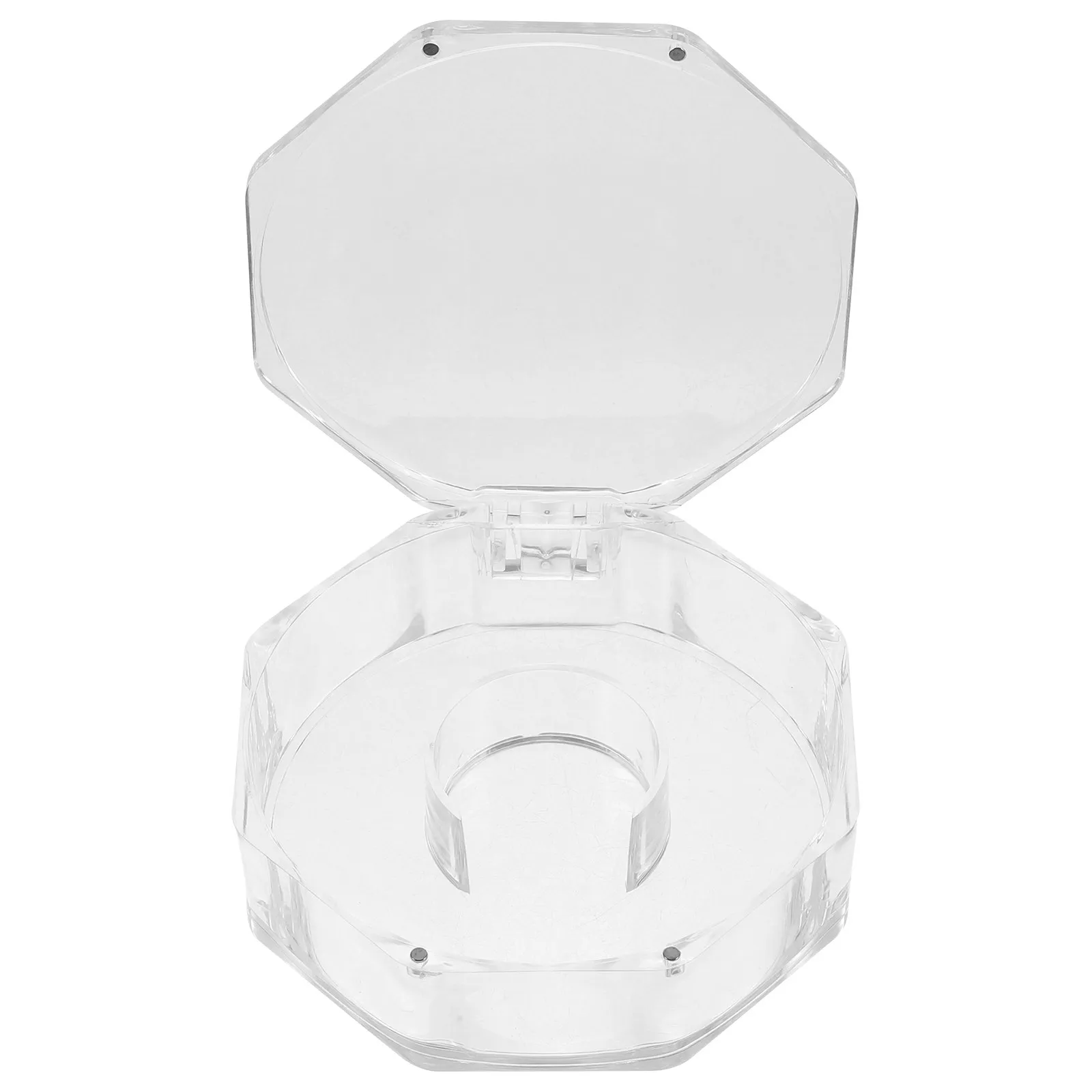 

Восьмиугольный герметичный акриловый футляр для хранения браслетов, прозрачный демонстрационный кейс для браслетов из бусин, подставка для браслетов, упаковка для ювелирных изделий