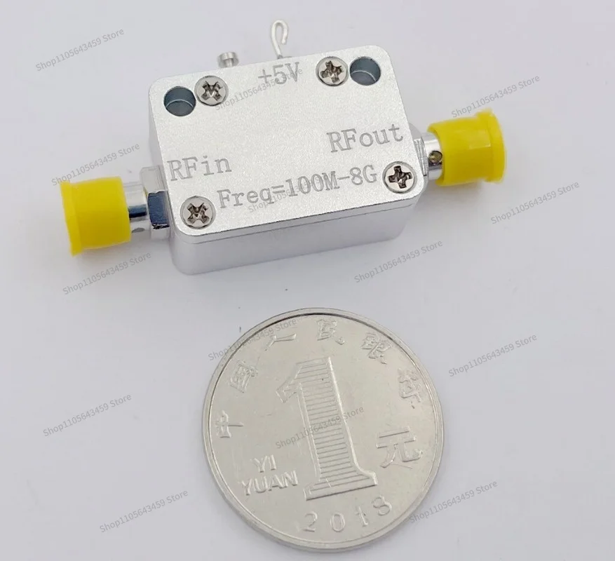 For broadband amplifier 100M-8G good flatness P1dB = 15dBm G = 16dB