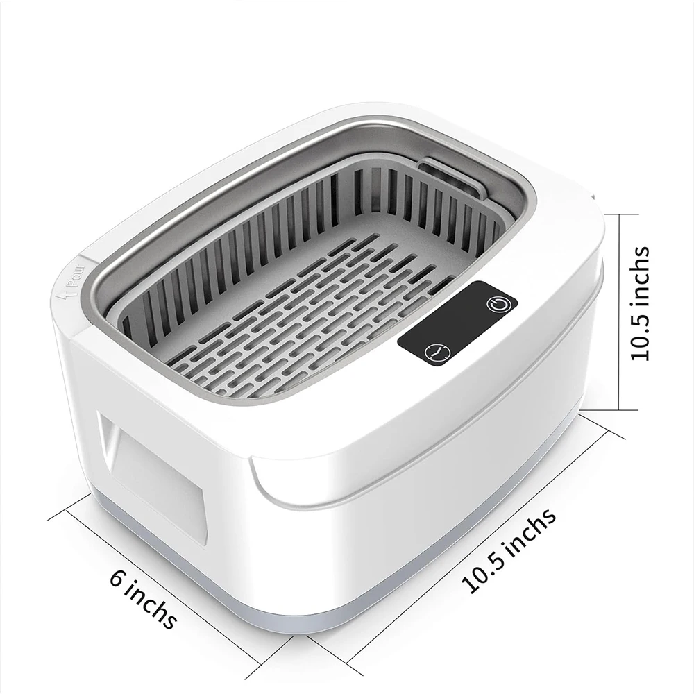 2.5L Electric Portable Ultrasonic Cleaner-50W Commercial Grade Washer for Jewelry Kitchen Car Use