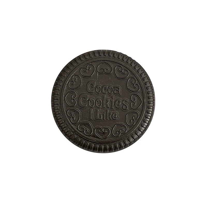 1 pz carino biscotto al cioccolato a forma di Oreo specchio per il trucco di Design al cioccolato con 1 pettine Set strumento per il trucco delle donne specchio per il trucco pieghevole