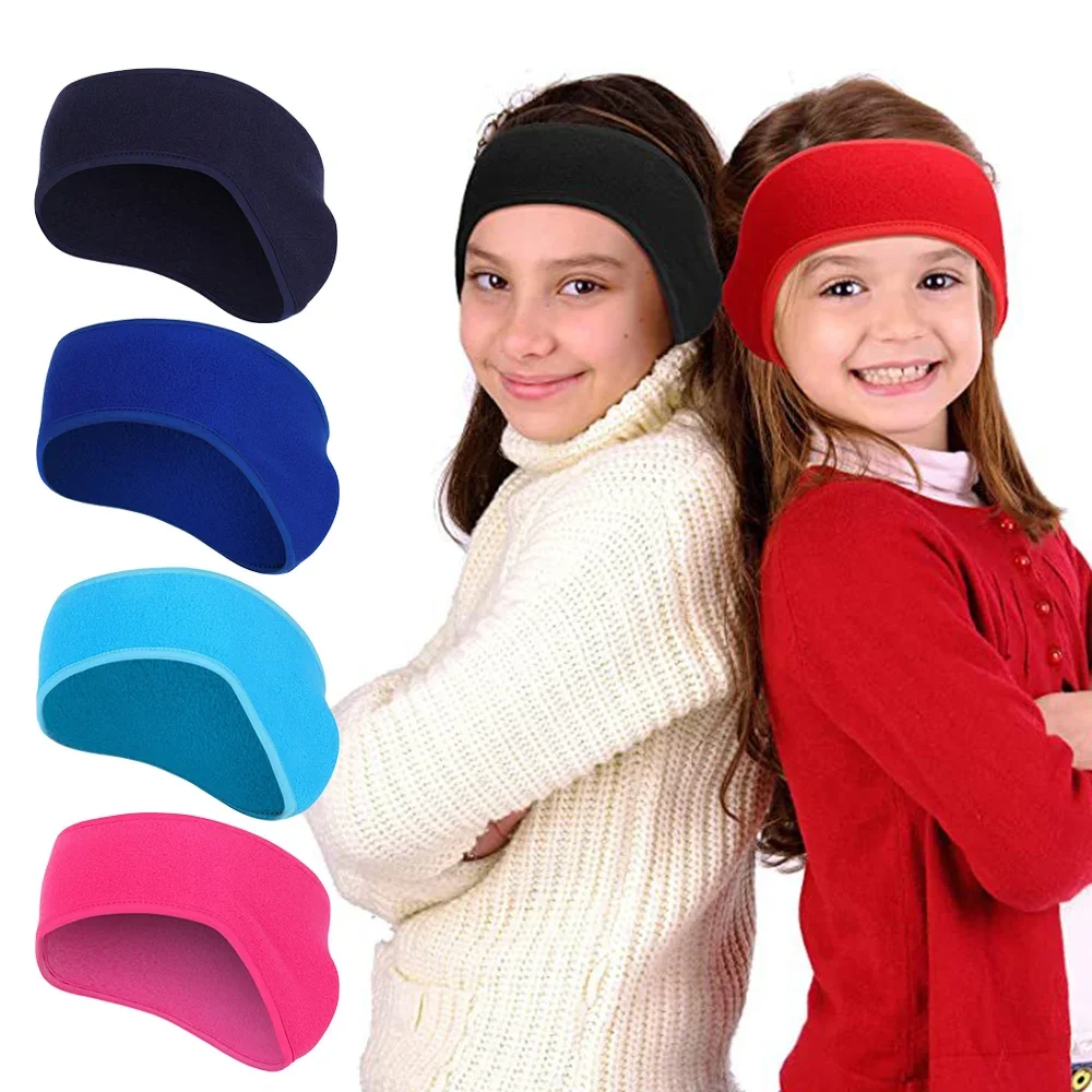 1 Pcs Winter Fleece Earmuffs Childs Cold Weather Keep Ear Warmer Cover Ski Kids Outdoor Running Ear Muff Headband Hair Band