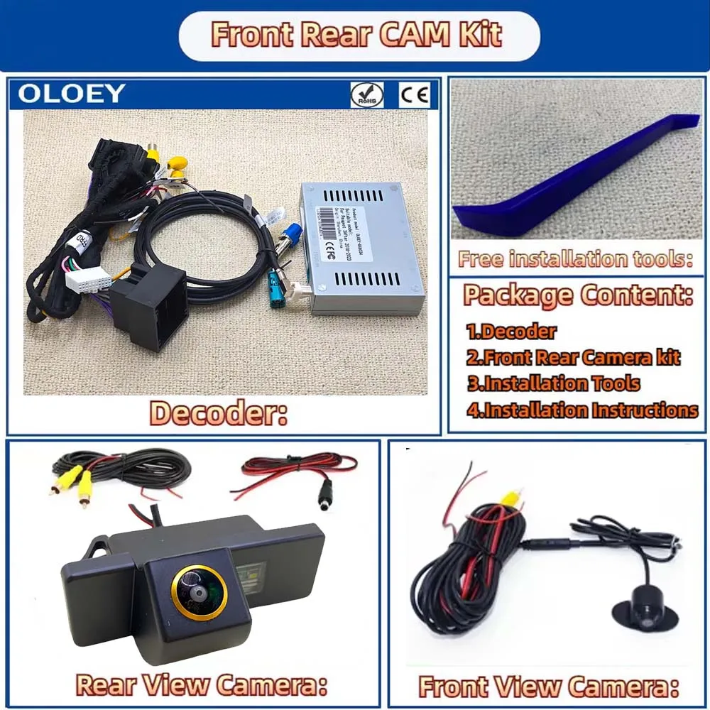 Plug & play Originele scherm upgrade Achteruitrijcamera Adapter voor Peugeot 4008 5008 308 408 2013 ~ 2021 Interface achteruitrijcamera