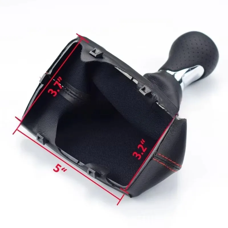 

Popu For 5 / 6 Speed Car for Audi A4 S4 8K A5 8T Q5 8R S-Line 2007-2015 Manual Gear Shift Knob PU Leather Gaiter Boot Cover