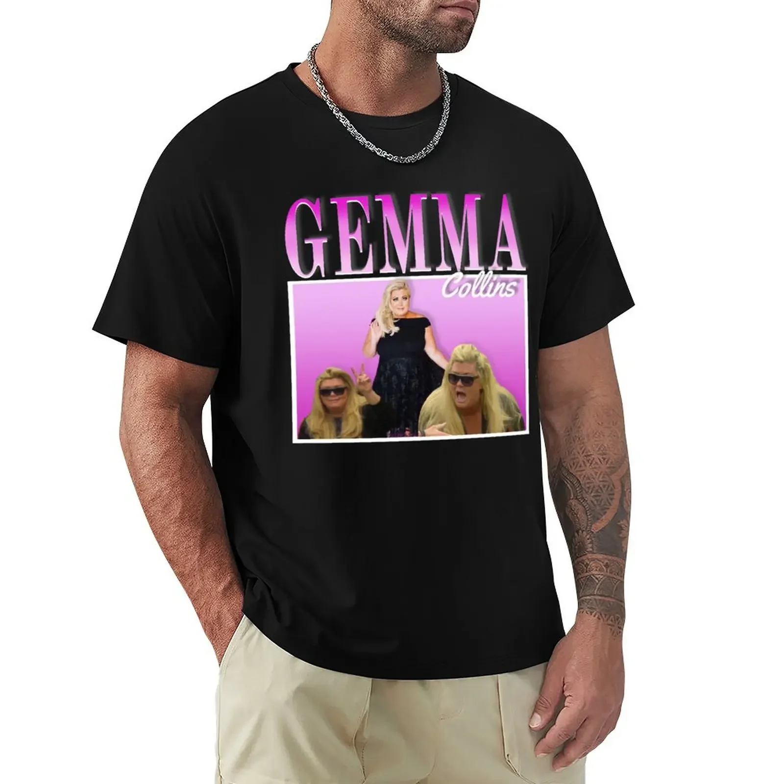 Gemma Collins 90s Vintage T-Shirt summer tops oversizeds graphic shirts street wear men t shirt