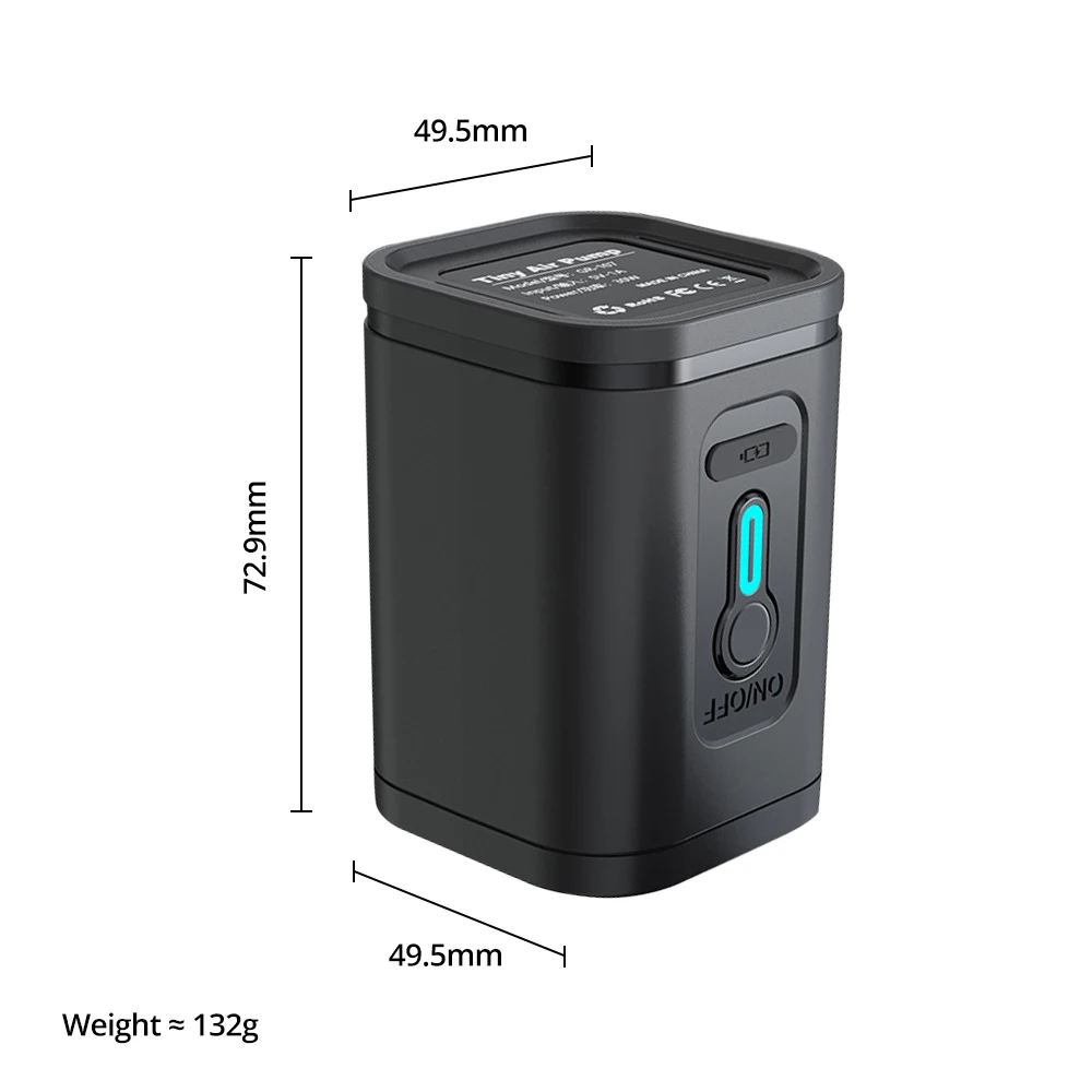 Ambitful GR-107 Mini Portable Electric Wireless Inflatable Pump for GC12 Air Column Lamp