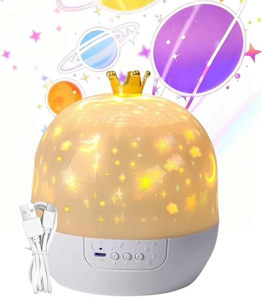Starry Sky Projection Night Light Music Function Creates Relaxing Ambiance For Sleep Rotating Room