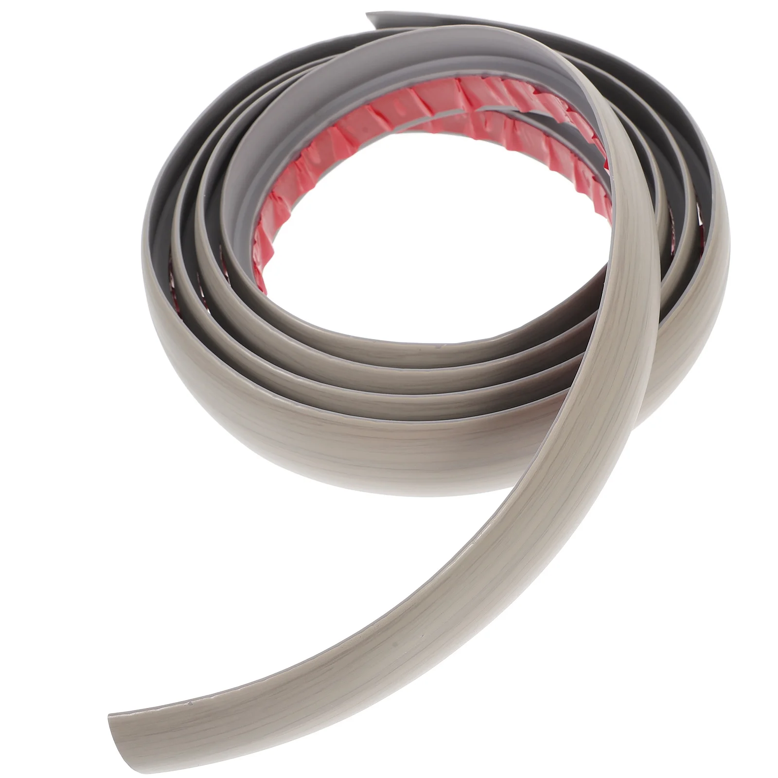 2m Red Wood Grain Self Adhesive PVC Floor Transition Strip Door Floor Edge Strip Height Gap Reducer Ramp Prevent Trip