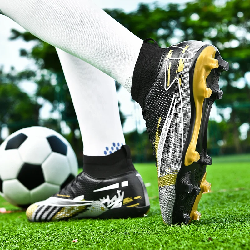 

Men's Football Cleats Soccer Training Shoes Non-Slip TPU Studs Lightweight Breathable for Turf Grass Field Youth Size 39-45
