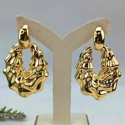 Yuminglai Fashion Luxury Dubai Jewelry Accessories Superior Quality Goldplated Earrings for Women FHK17882