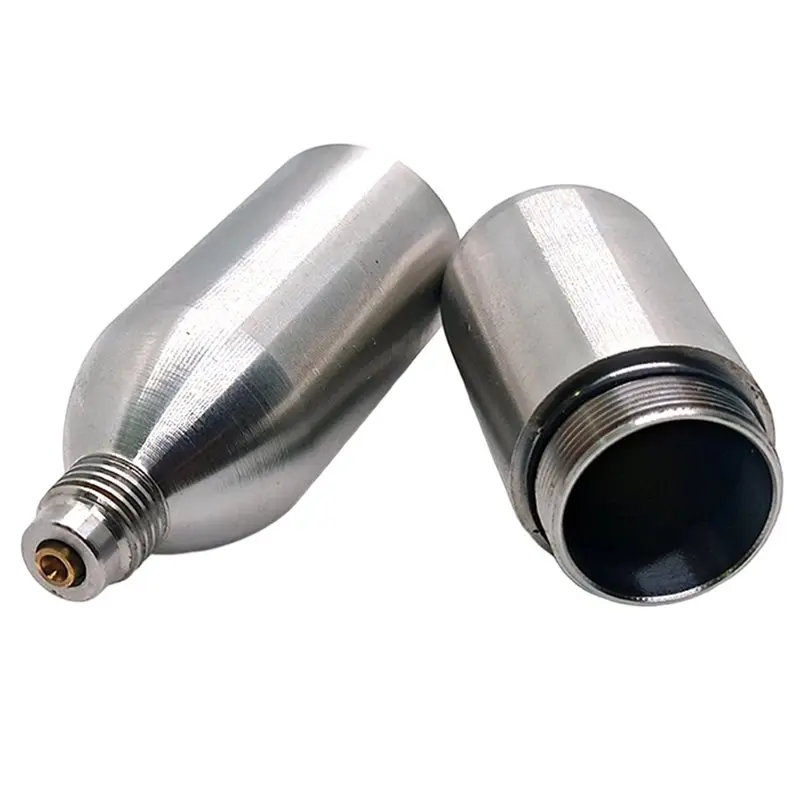 

ABZV-Stainless Steel Reused Bottle Refillable Co2 Cartridges Air Tools Carbonated Brewing Soda Firefighting Respiratory Aquarium