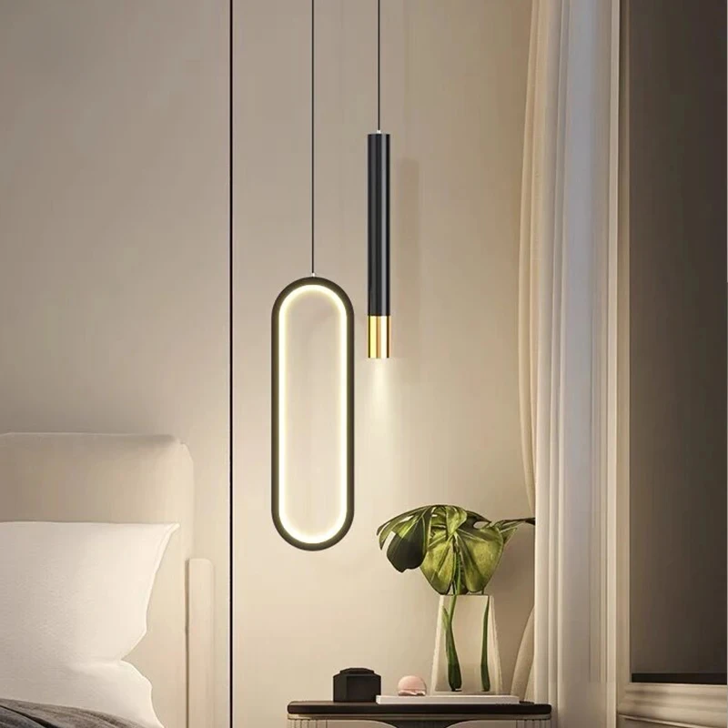 

Nordic LED Pendant Light Hanging Lamps Interior Lighting Home Bedside Living Room Dining Tables Kitchen Decoration Pendant Lamp