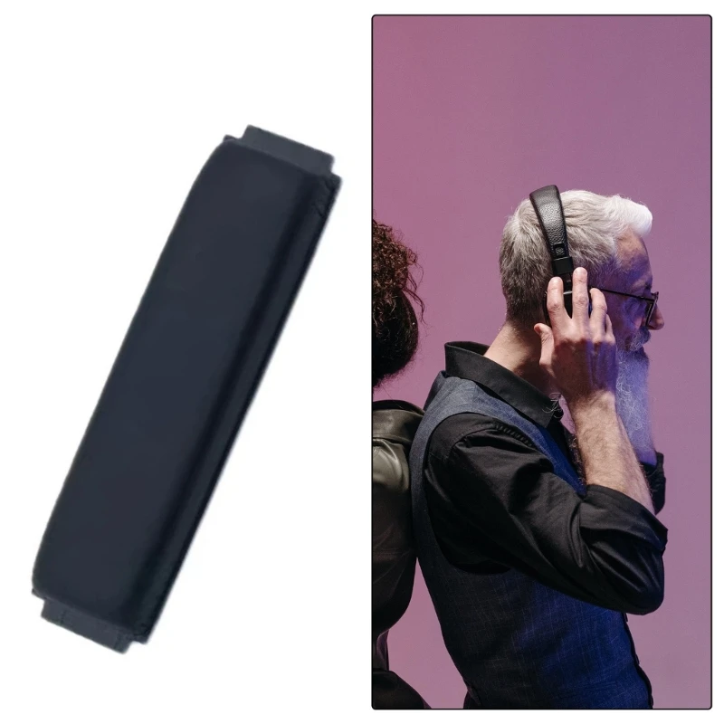 Сменная повязка на голову из мягкой протеиновой кожи для HD418 HD419 HD428 HD429 HD439 HD438 HD448, черная подушка