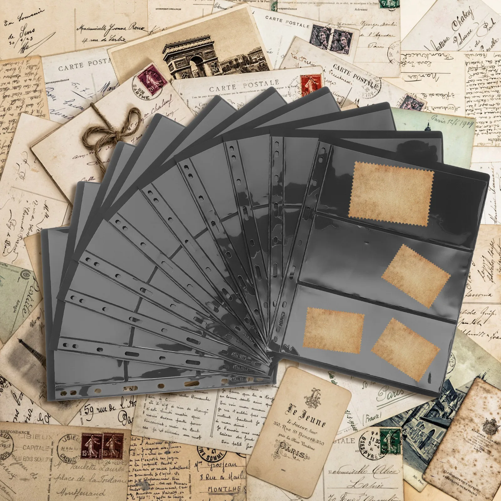 

PVC Book Transparent Pages Durable Lightweight able Loose leaf Holder for Cards Collectors Postcard Photo
