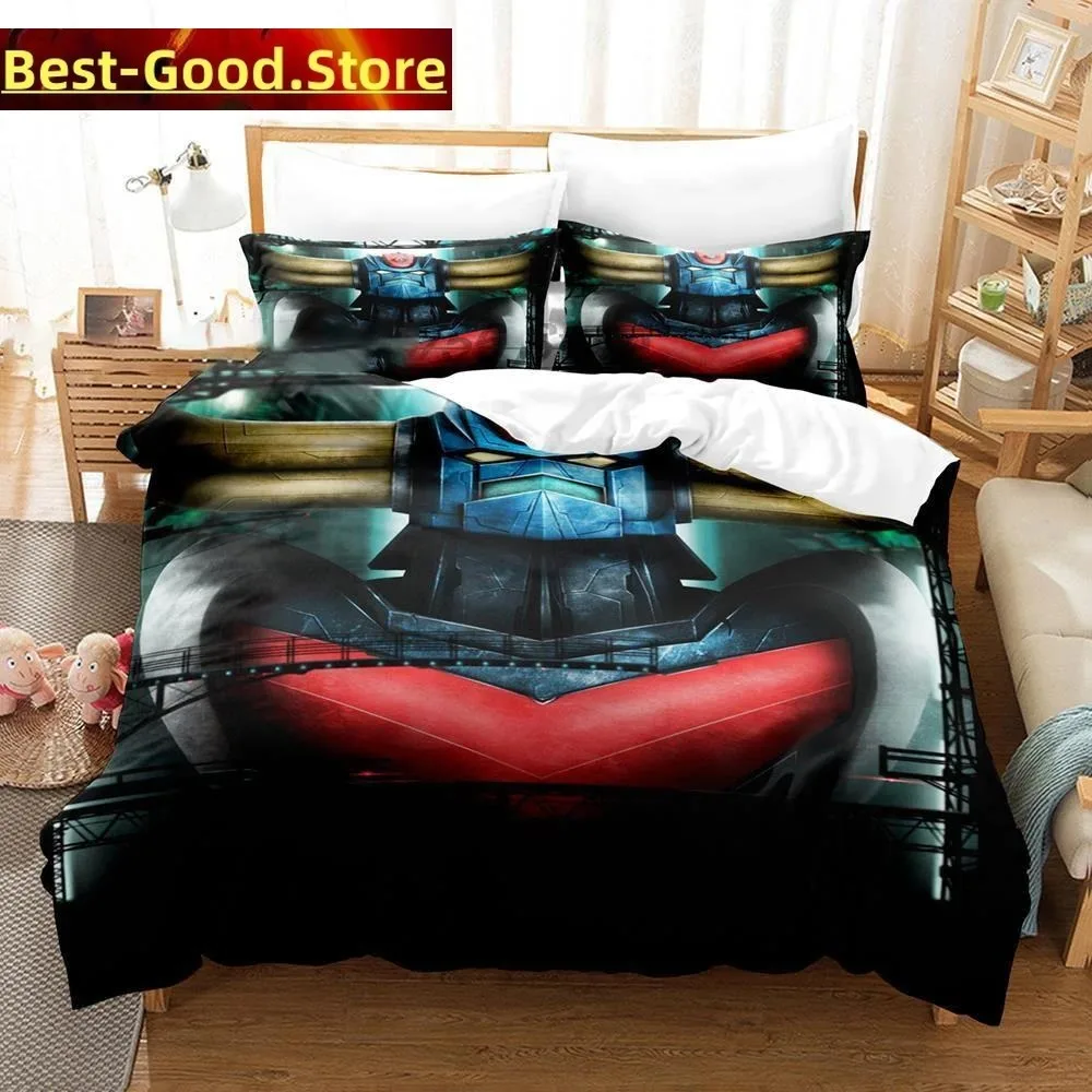 3D Goldorak Grendizer Bedding Set Duvet Cover Bedroom Comforter Covers Single Twin King Size Quilt Cover Home Textile