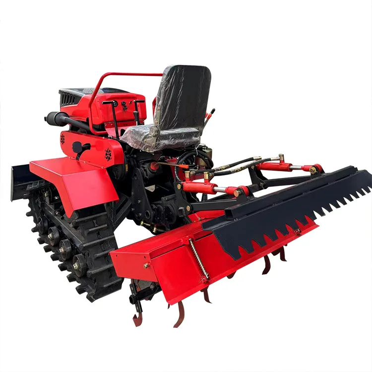 

2025Rotary Tiller for Farmland Operation Diesel-powered Mini Crawler Tractor Small Tiller