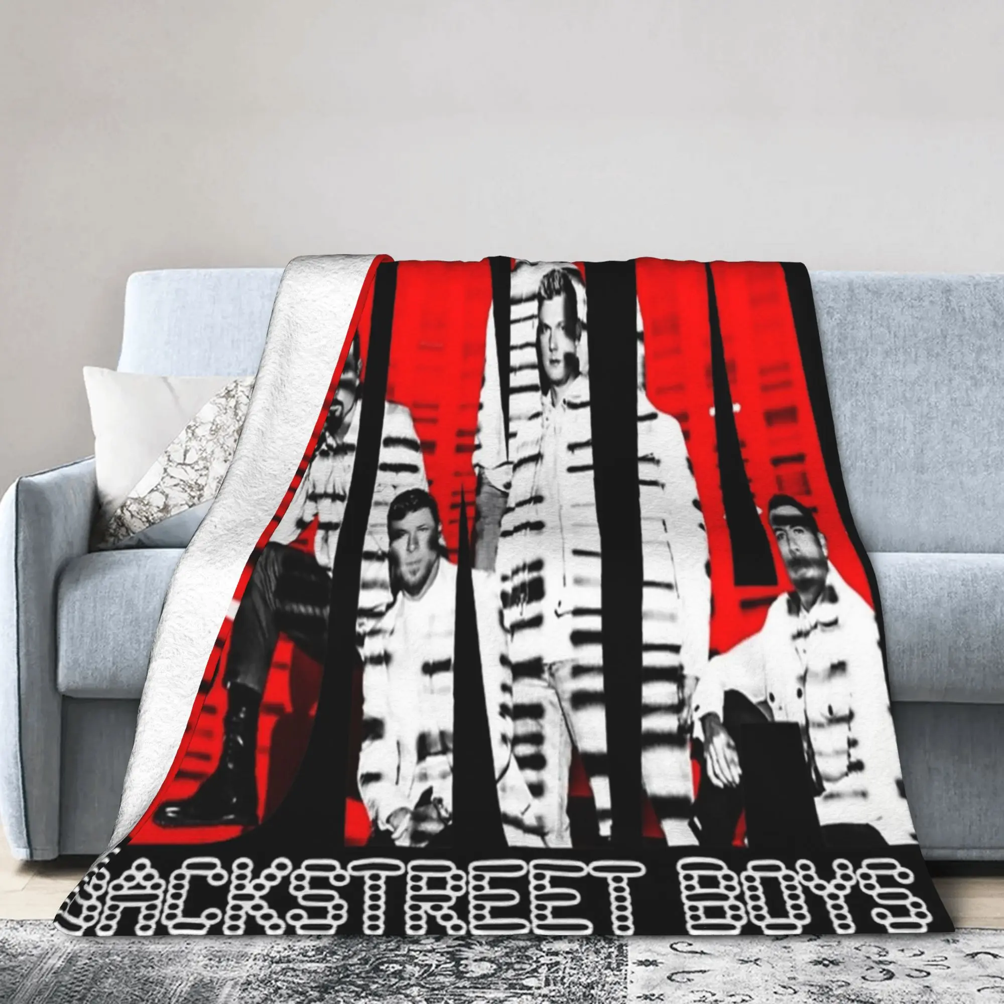 Backstreets Boys DNA Knitted Blanket  Plush Throw Blankets Bedding Couch Decoration Soft Warm Bedspread