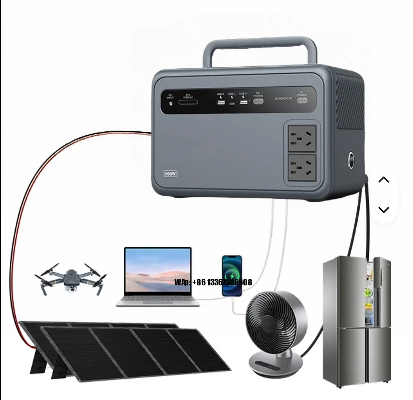 

Hot Selling Portable Solar Generator AC Socket DC USB Charging Port MPPT Lifepo4 Pure Sine Wave RV Travel Outdoor Home