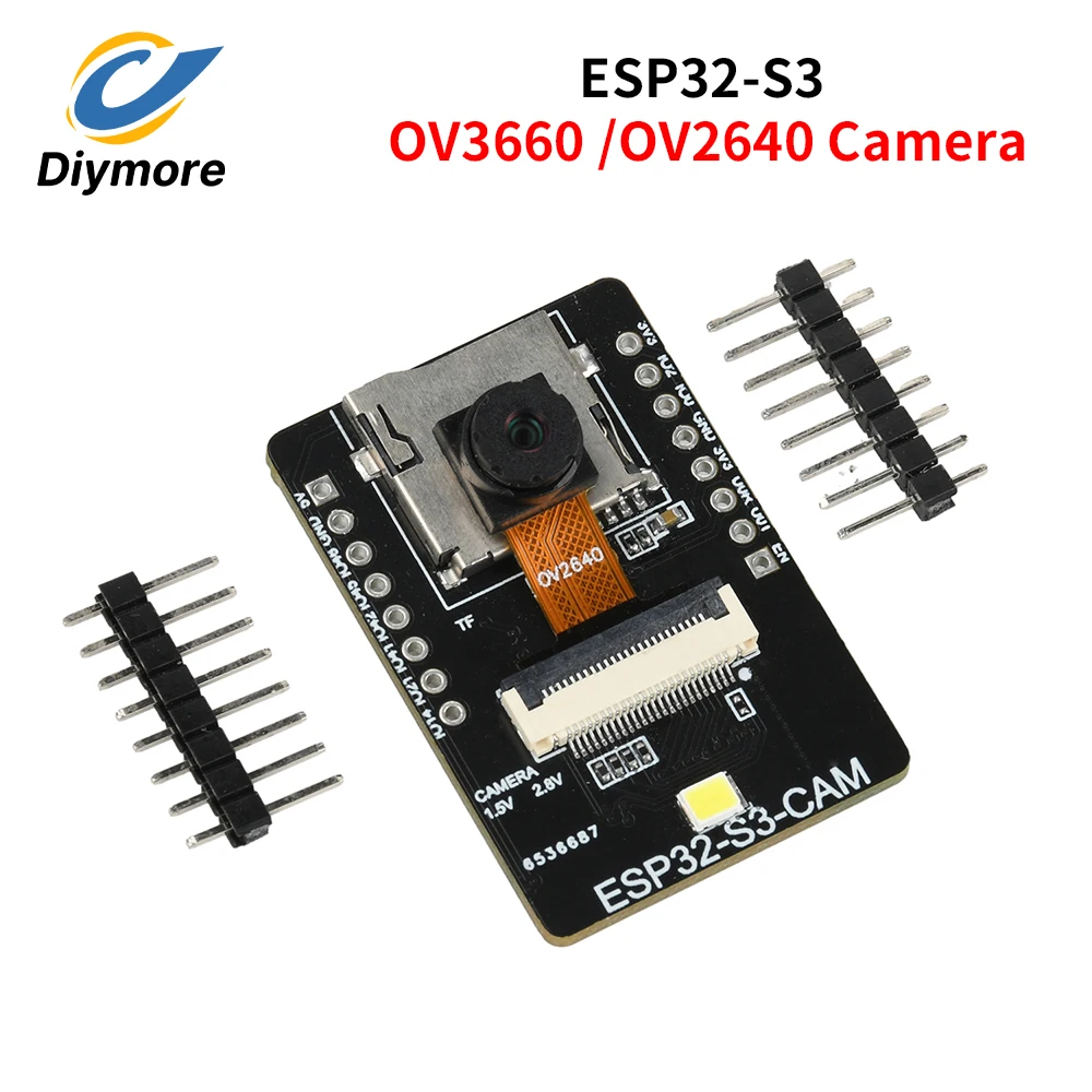 ESP32-S3-CAM Development Board WiFi Bluetooth ESP32 OV2640/OV3660 Cameras AI Vision Module Type-C for Visual Recognition