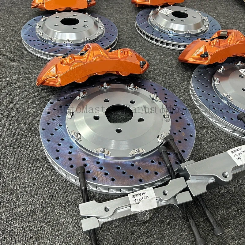 Racing Brake Caliper  6 Piston Brake Calipers Car Brake Kits 355mm 380mm for BNR32 BCNR33 BNR34 R35 Nismo 370Z 350Z