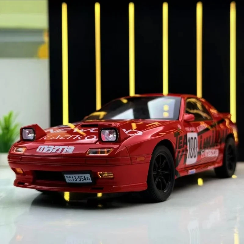 

Simulation 1:24 RX7 Racing Car with Sound Light Chidren Boy Toy Vehicle Birthday Gift Miniature Voiture Home Decor