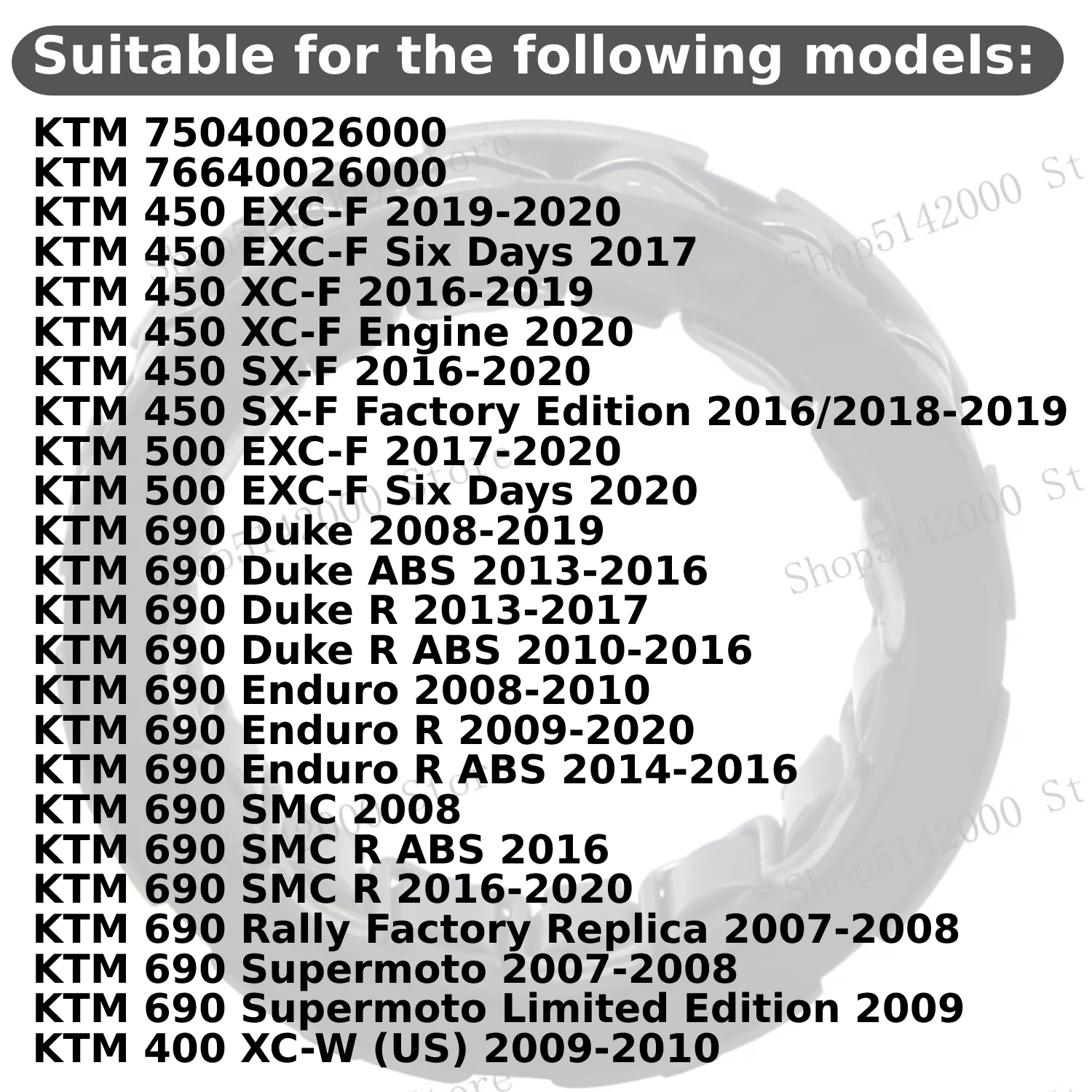 Motorcycle Starter Clutch Motor For KTM 450 EXC-F Six Days XC-F Engine SX-F Factory Edition 500 690 Duke ABS Enduro 76640026000