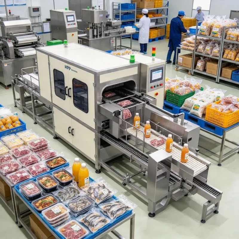 High Pressure Pasteurization Machine HPP Pasteurizer Adjustable Pressure for Ready To Eat Food Preservation