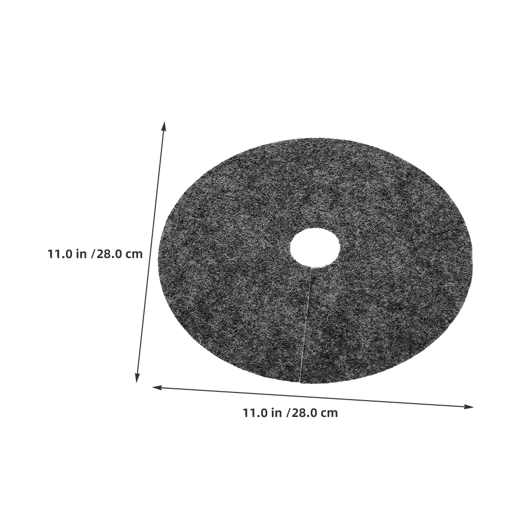 10Pcs Flower Pot Absorbent Mat Breathable Nonwoven Fabric Round Tree Mulch Ring for Garden Balcony Root Protection 28Cm